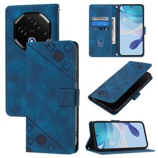 For Umidigi G100 Pro Skin-feel Embossed Leather Phone Case(Blue)