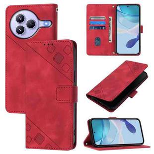 For Xiaomi Civi 5 Pro 5G Skin-feel Embossed Leather Phone Case(Red)
