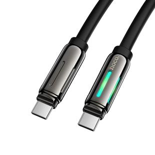 hoco U136 USB-C / Type-C to USB-C / Type-C 60W Prize Charging Data Cable, Length:1.2m(Black)