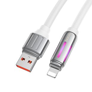 hoco U136 USB to 8 Pin Prize Charging Data Cable, Length:1.2m(White)