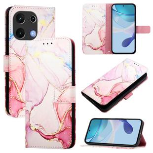 For Umidigi Note 100 PT003 Marble Pattern Flip Leather Phone Case(Rose Gold)