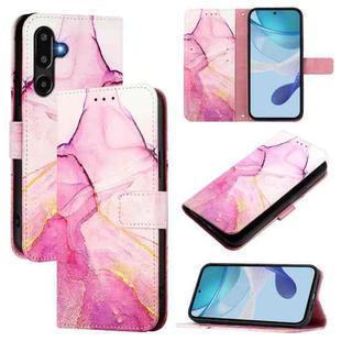 For Samsung Galaxy M16 5G / F16 5G PT003 Marble Pattern Flip Leather Phone Case(Pink Purple Gold)