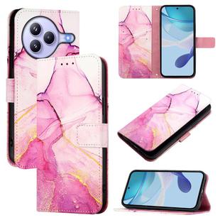 For Xiaomi Civi 5 Pro PT003 Marble Pattern Flip Leather Phone Case(Pink Purple Gold)