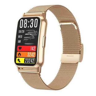 CY22 1.47 inch Steel Strap IP67 Waterproof Smart Watch, Support Heart Rate / Blood Pressure(Gold)