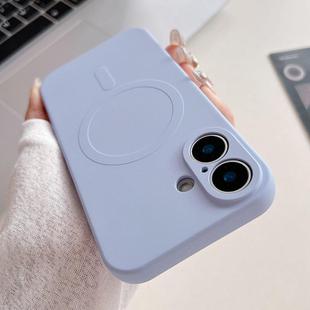 For iPhone 17 Solid Color Liquid Silicone MagSafe Magnetic Phone Case(Yuanfeng Blue)
