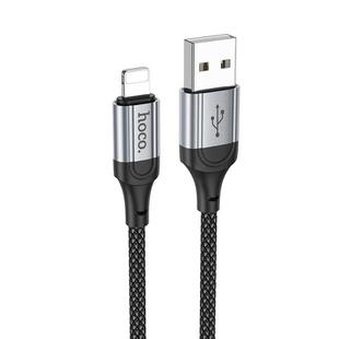 hoco X102 USB to 8 Pin Fresh 2.4A Charging Data Cable, Length:1m(Black)