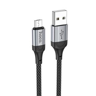 hoco X102 USB to Micro USB Fresh 2.4A Charging Data Cable, Length:1m(Black)