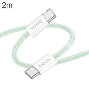 hoco X104 USB-C / Type-C to USB-C / Type-C Source 60W Charging Data Cable, Length:2m(Green)