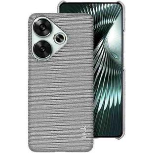 For Redmi Turbo 3 5G imak Ruiyi Series Cloth Texture PU + PC Phone Case(Light Grey)