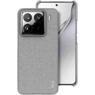 For Xiaomi 15 Pro imak Ruiyi Series Cloth Texture PU + PC Phone Case(Light Grey)