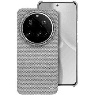 For Xiaomi 15 Ultra imak Ruiyi Series Cloth Texture PU + PC Phone Case(Light Grey)
