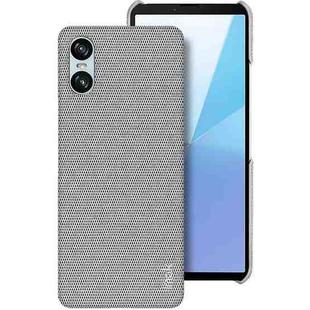 For Sony Xperia 10 VI imak Ruiyi Series Cloth Texture PU + PC Phone Case(Light Grey)