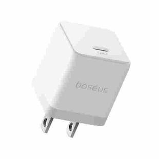 Baseus 1C 20W Type-C Palm Fast Charger, Plug:US Plug(White)