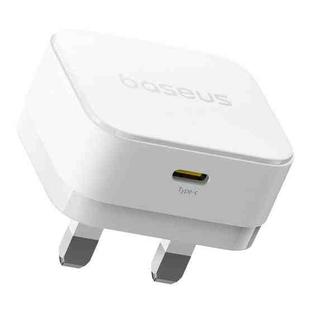 Baseus 1C 20W Type-C Palm Fast Charger, Plug:UK Plug(White)