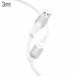 hoco X106 USB to 8 Pin Big Bull 2.4A Charging Data Cable, Length:3m(White)