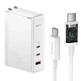 Baseus GaN5 Pro USB, 2 Type-C Fast Charger with 1m Cable, Plug:US Plug(White)