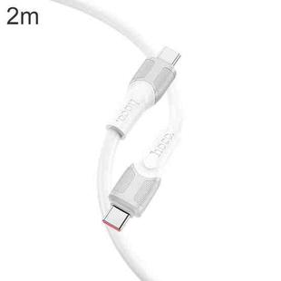 hoco X106 USB-C / Type-C to USB-C / Type-C Big Bull 240W Charging Data Cable, Length:2m(White)