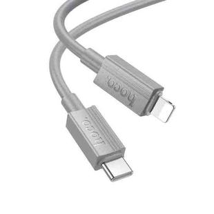 hoco X107 USB-C / Type-C to 8 Pin Favor PD Charging Data Cable, Length:1m(Grey)