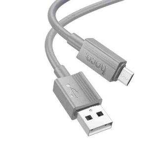 hoco X107 USB to Micro USB Favor 2.4A Charging Data Cable, Length:1m(Grey)