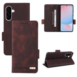 For Samsung Galaxy A56 Magnetic Clasp Leather Phone Case(Brown)