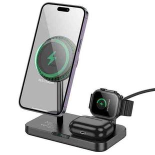 hoco CQ12 Joyfull 3 in 1 Wireless Fast Charger(Black)