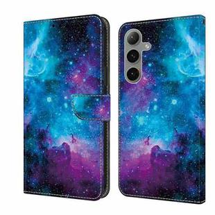 For Samsung Galaxy S24 FE 5G Crystal Painted Leather Phone case(Starry Sky)