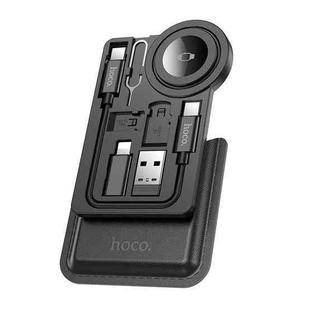 hoco CW58 Multifunctional Watch Wireless Charger for Apple Watch(Black)