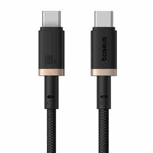 Baseus Dura Series USB-C / Type-C to USB-C / Type-C 100W Fast Charging Cable, Length:2m(Gold Black)