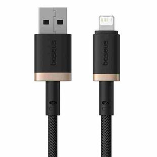 Baseus Dura Series USB to 8 Pin 2.4A Fast Charging Cable, Length:1m(Gold Black)