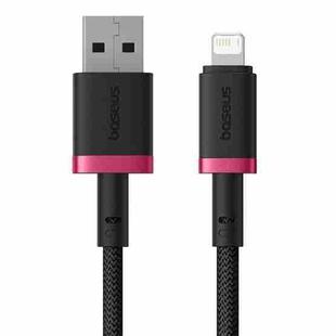 Baseus Dura Series USB to 8 Pin 2.4A Fast Charging Cable, Length:1m(Red Black)