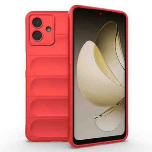 For Samsung Galaxy A07 4G Magic Shield TPU + Flannel Phone Case(Red)