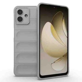 For Samsung Galaxy A07 4G Magic Shield TPU + Flannel Phone Case(Grey)