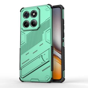 For Motorola Edge 60 Fusion 5G Global Punk Armor 2 in 1 PC + TPU Phone Case with Holder(Green)