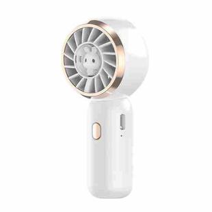 Mini Turbine Handheld Cute Rabbit Electric Fan(White)