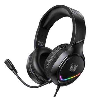 ONIKUMA X31 USB / 3.5mm Wired RGB Light Gaming Headset with Mic, Cable length: 2.2m(Black)