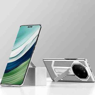 For Huawei Mate 40 Pro Extraordinary Cooling Holder Phone Case(Silver White)