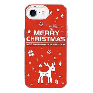 For iPhone 7 / 8 / SE 2020 2022 Christmas Series PC Full Coverage Pattern Phone Case(CW045 White)