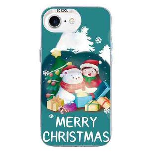 For iPhone 7 / 8 / SE 2020 2022 Christmas Series PC Full Coverage Pattern Phone Case(CW048 White)