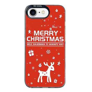 For iPhone 7 / 8 / SE 2020 2022 Christmas Series PC Full Coverage Pattern Phone Case(CK045 Black)