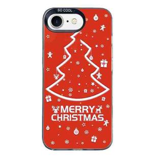 For iPhone 7 / 8 / SE 2020 2022 Christmas Series PC Full Coverage Pattern Phone Case(CK046 Black)