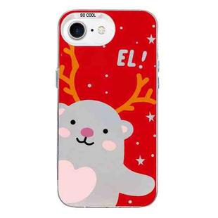 For iPhone 7 / 8 / SE 2020 2022 Christmas Series PC Full Coverage Pattern Phone Case(CW035 White)