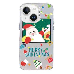 For iPhone 13 Christmas Series PC Full Coverage Pattern Phone Case(CW044 White)