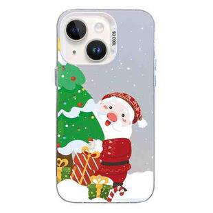 For iPhone 13 Christmas Series PC Full Coverage Pattern Phone Case(CW034 White)