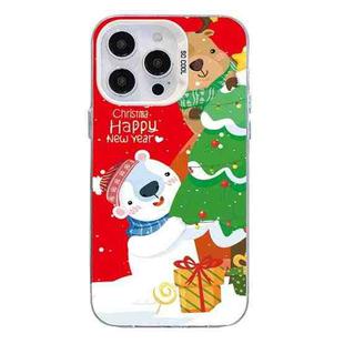 For iPhone 11 Pro Max Christmas Series PC Full Coverage Pattern Phone Case(CW033 White)