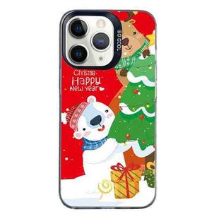 For iPhone 11 Pro Christmas Series PC Full Coverage Pattern Phone Case(CK033 Black)