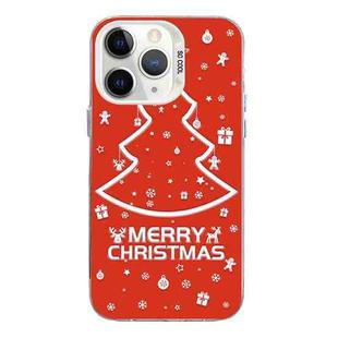 For iPhone 11 Pro Christmas Series PC Full Coverage Pattern Phone Case(CW046 White)