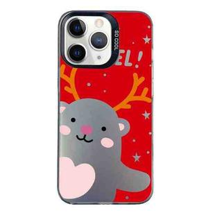 For iPhone 11 Pro Christmas Series PC Full Coverage Pattern Phone Case(CK035 Black)
