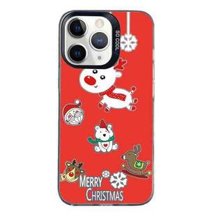 For iPhone 11 Pro Christmas Series PC Full Coverage Pattern Phone Case(CK039 Black)