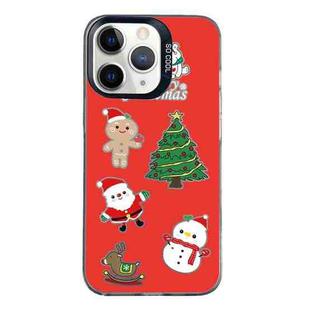 For iPhone 11 Pro Christmas Series PC Full Coverage Pattern Phone Case(CK040 Black)
