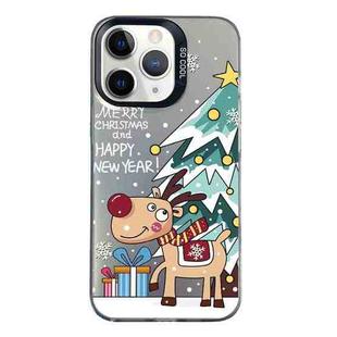 For iPhone 11 Pro Christmas Series PC Full Coverage Pattern Phone Case(CK042 Black)